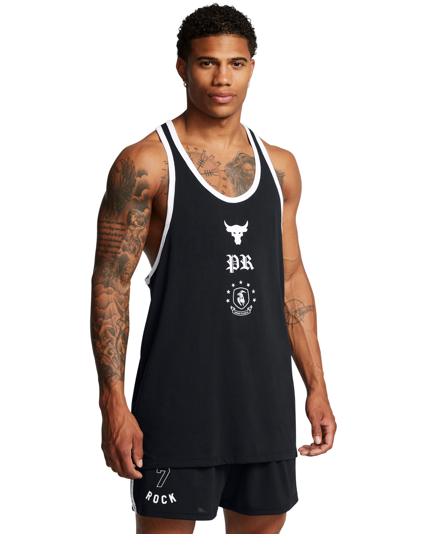 Men's Project Rock Badge Of Honor Racer Tank
