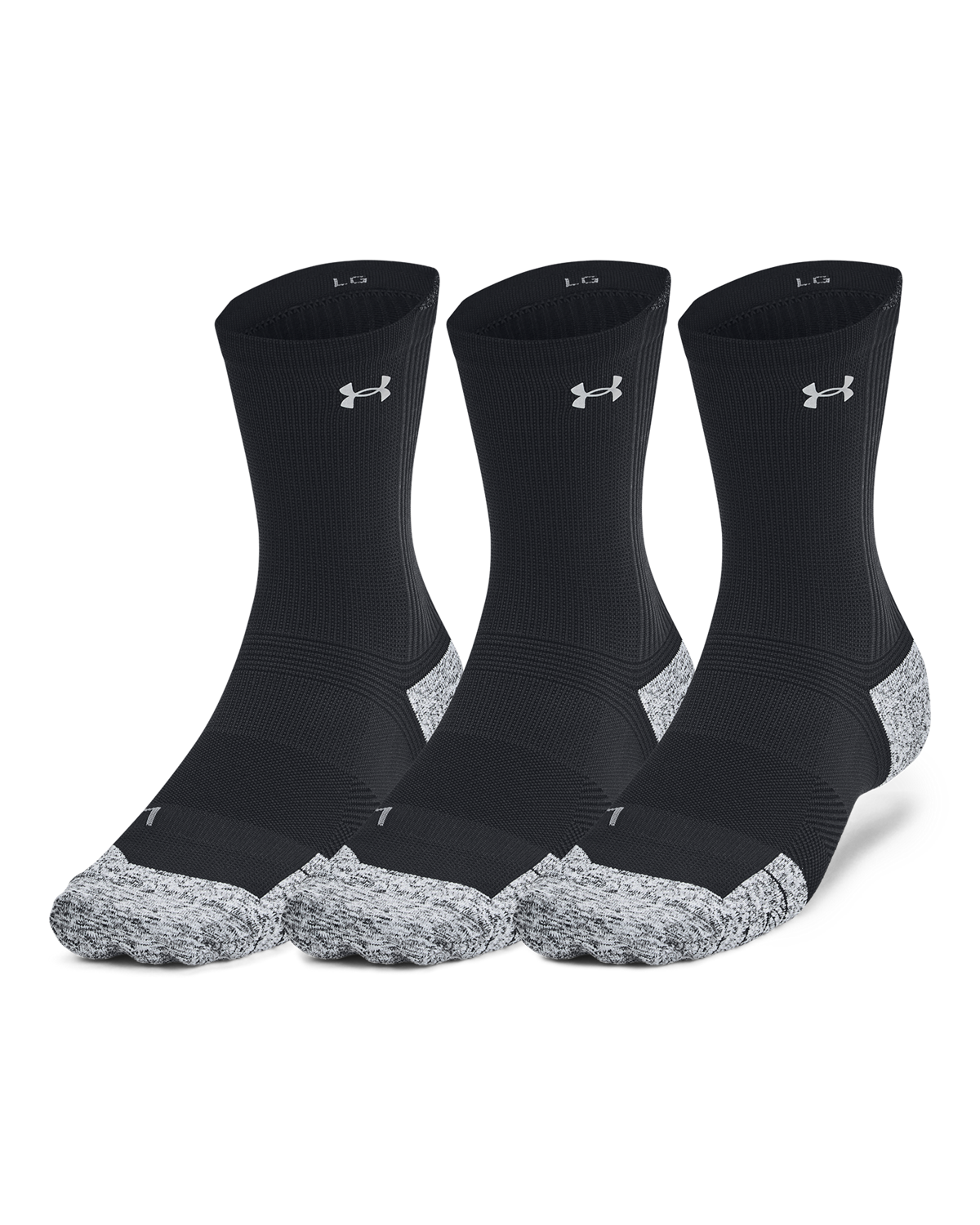 Unisex UA ArmourDry® Run Cushion 3-Pack Mid-Crew Socks