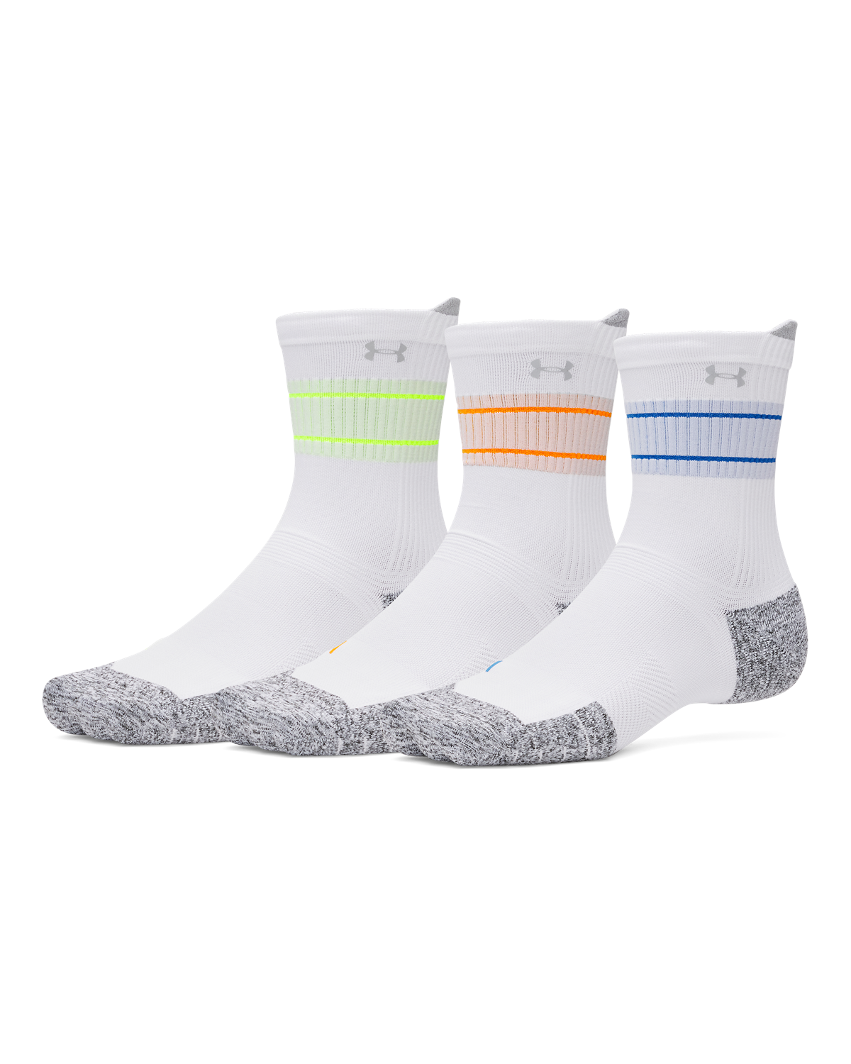 Unisex UA ArmourDry® Run Cushion 3-Pack Mid-Crew Socks