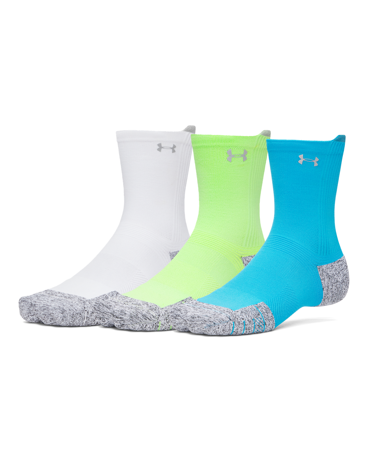 UA ArmourDry® Run Cushion 3-Pack Mid-Crew Socks