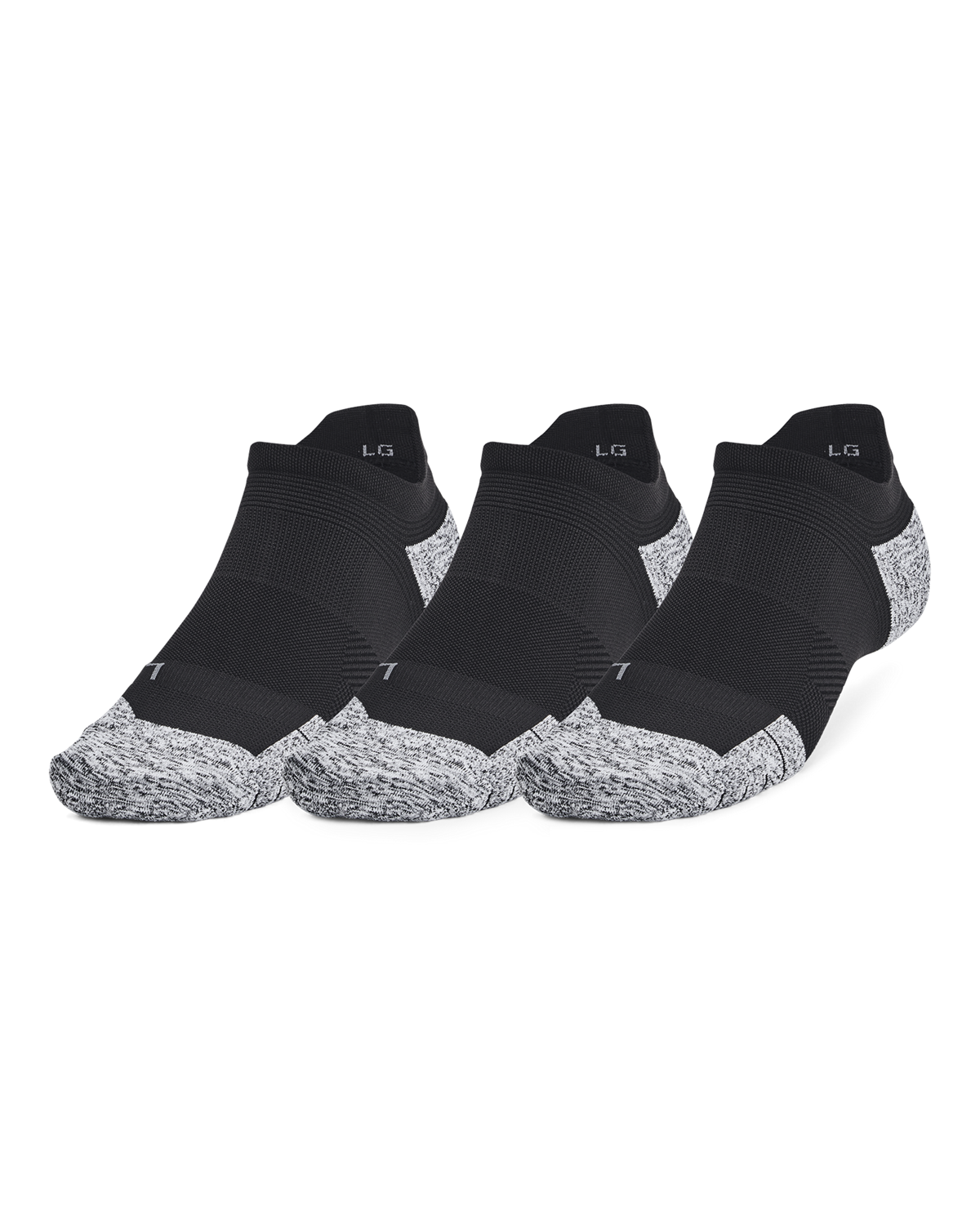 UA ArmourDry® Run Cushion 3-Pack No Show Socks