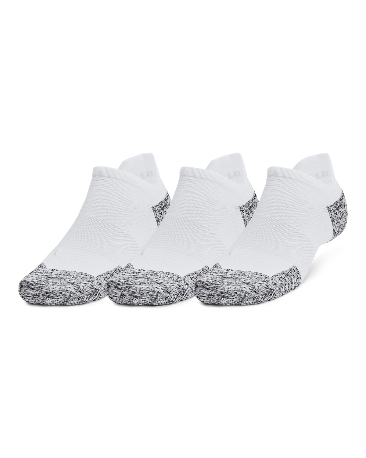UA ArmourDry® Run Cushion 3-Pack No Show Socks