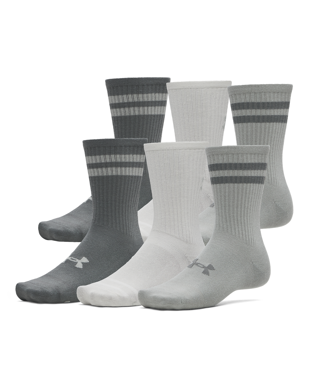 UA Essential 6-Pack Crew Socks