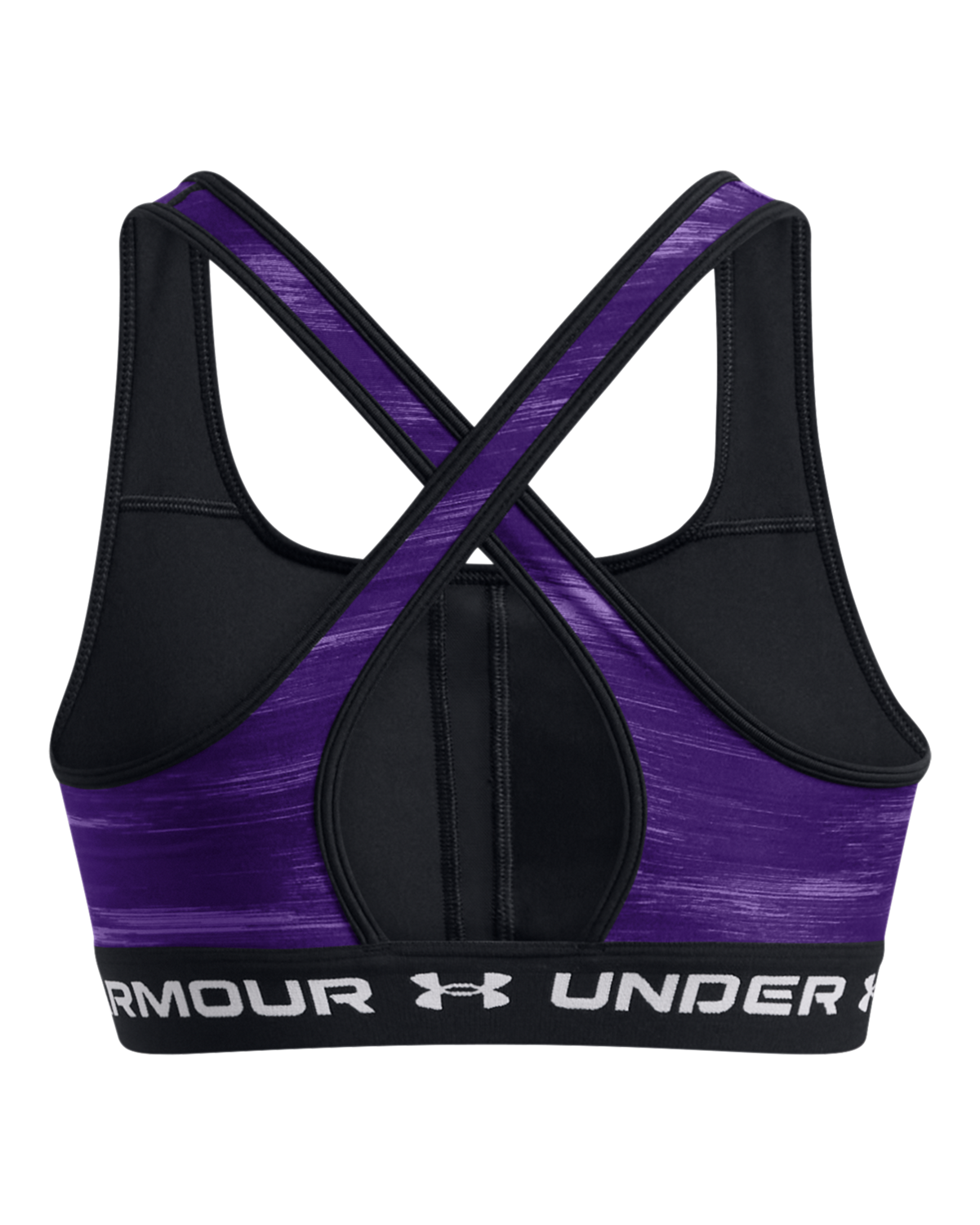 Women's Armour® Mid Crossback Printed Sports Bra