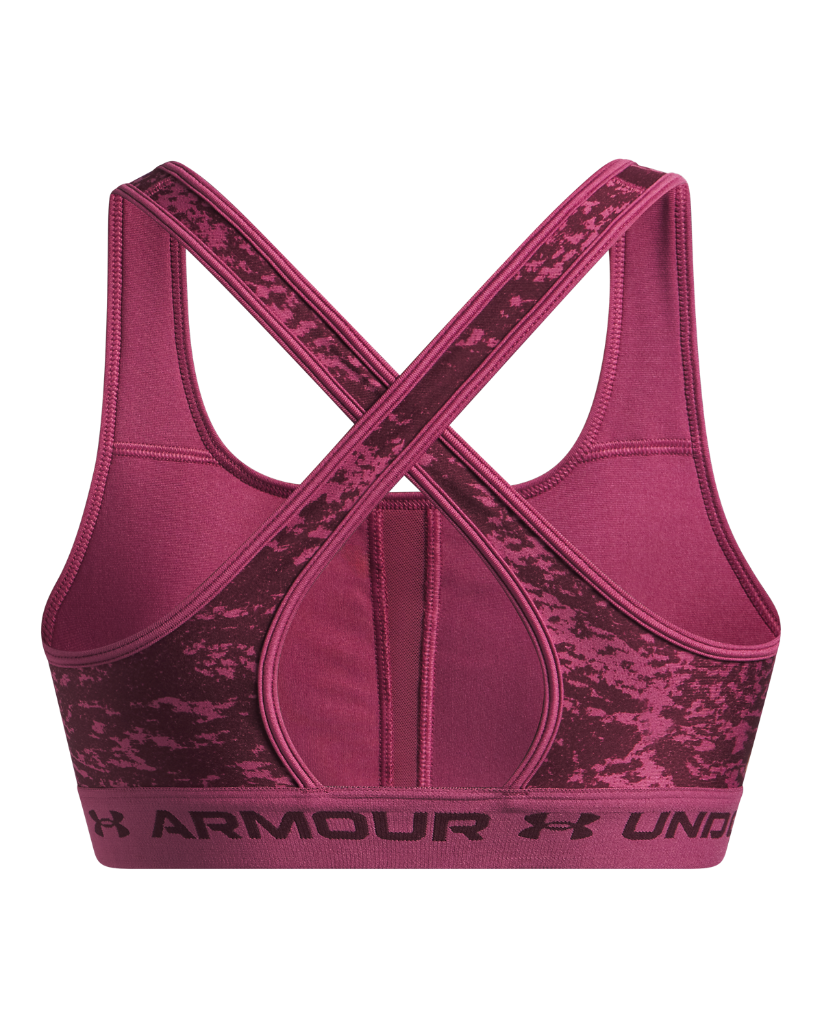 Women's Armour® Mid Crossback Printed Sports Bra