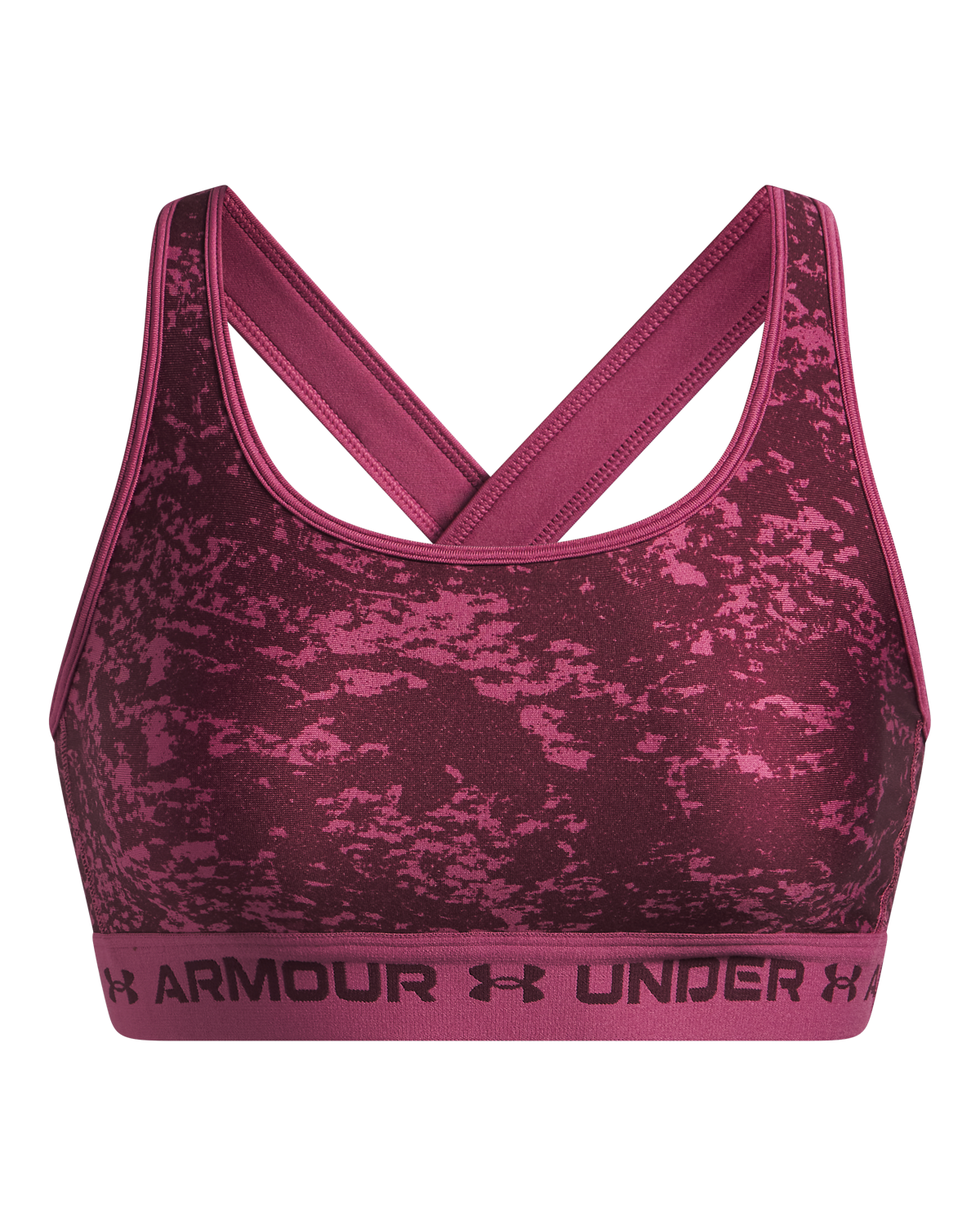 Women's Armour® Mid Crossback Printed Sports Bra