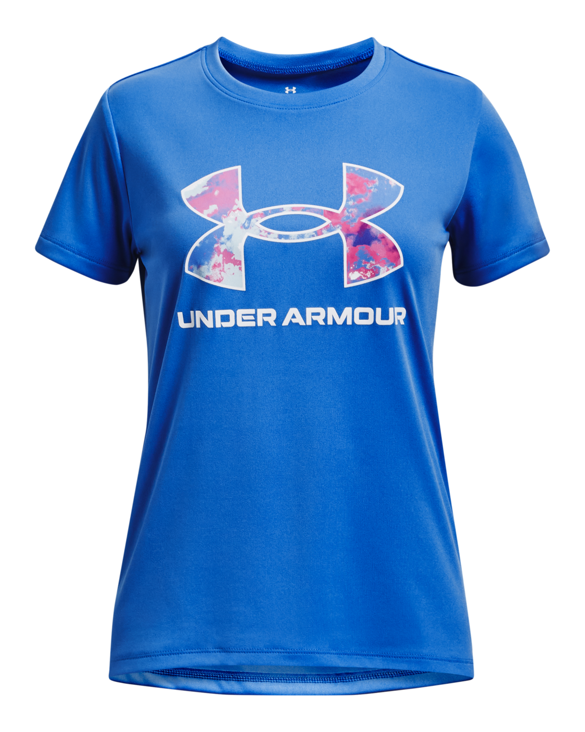 Girls' UA Tech™ Print Fill Big Logo Short Sleeve
