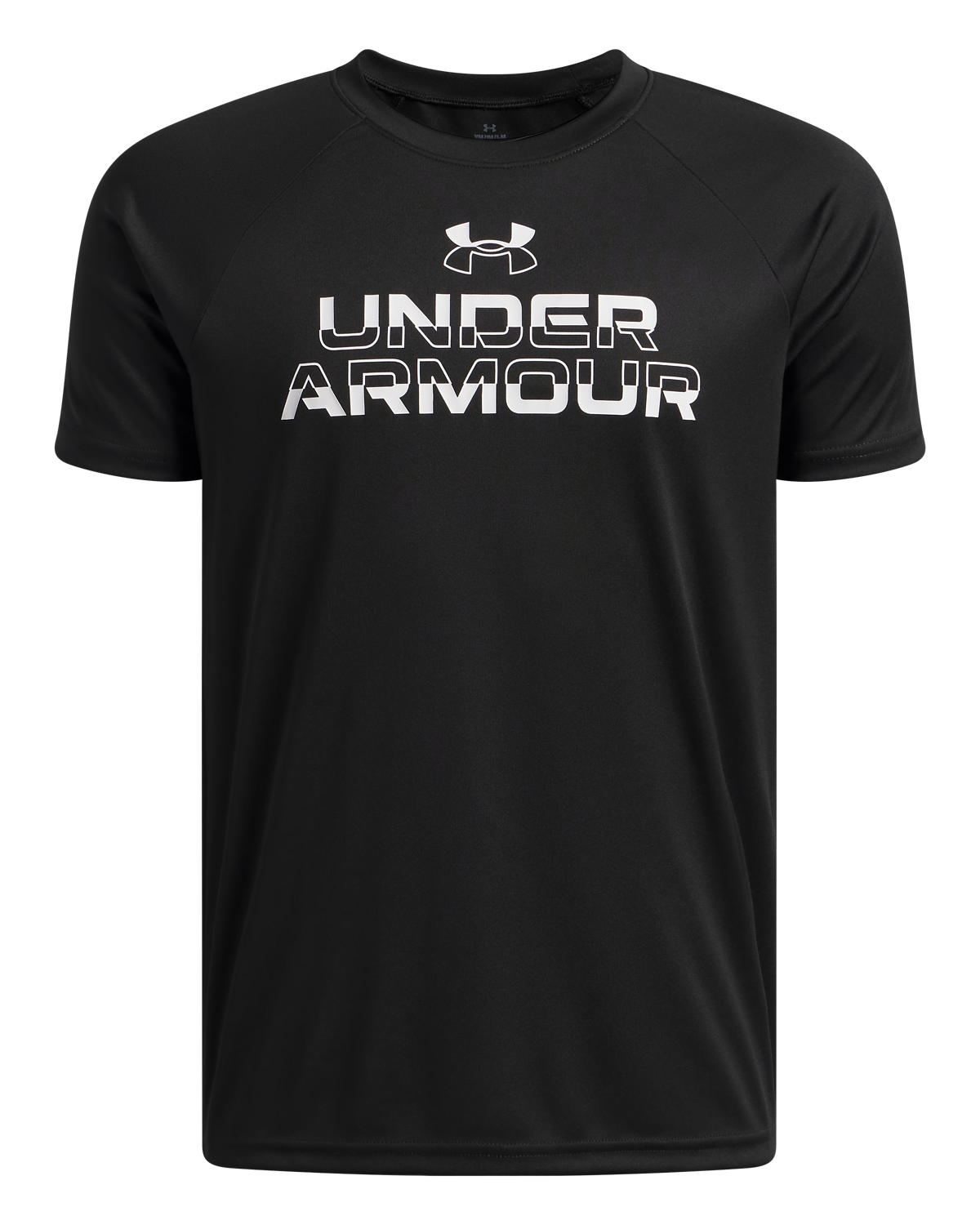 Boys' UA Tech Split Wordmark Short-Sleeve