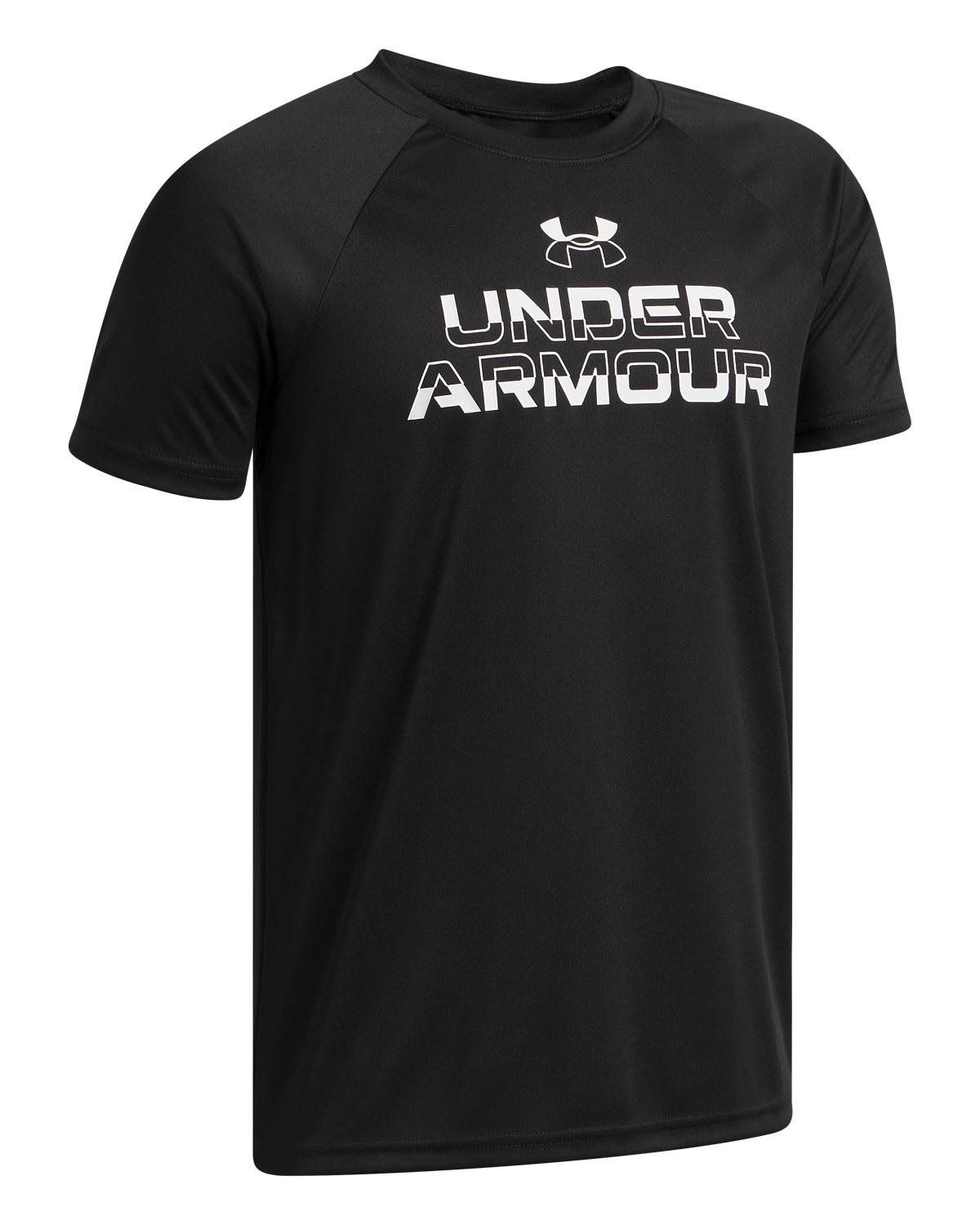 Boys' UA Tech Split Wordmark Short-Sleeve