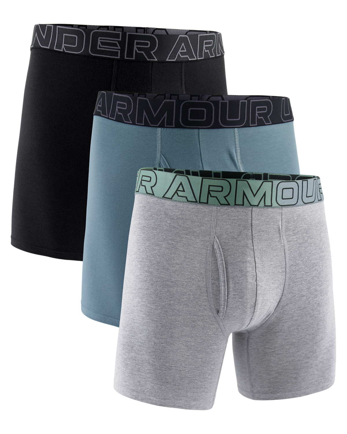 Men's UA Performance Cotton 6inch 3-Pack Boxerjock®