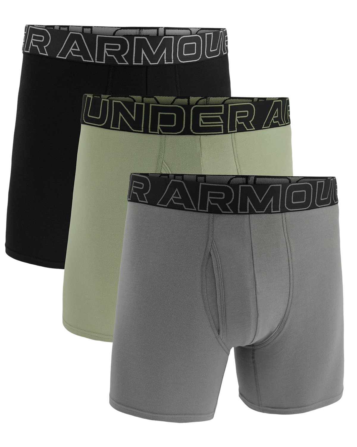 Men's UA Performance Cotton 6" 3-Pack Boxerjock®