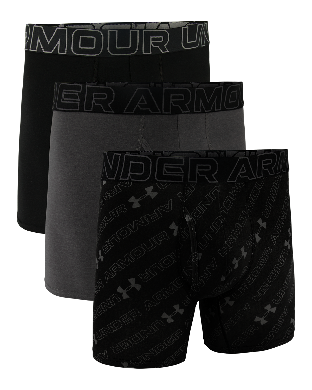 Men's UA Performance Cotton 6" 3-Pack Printed Boxerjock®
