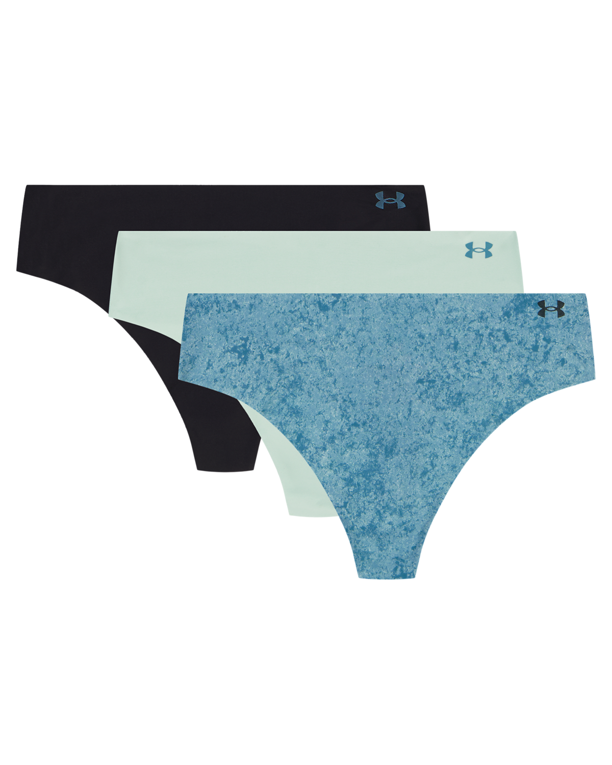 Women's UA Pure Stretch 3-Pack Printed No Show Thong