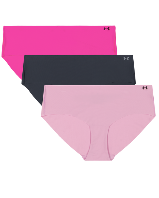 Women's No Show Hipster Pant, 3Pk Solid