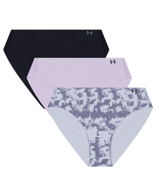 Women's UA Pure Stretch 3-Pack Printed No Show Bikini