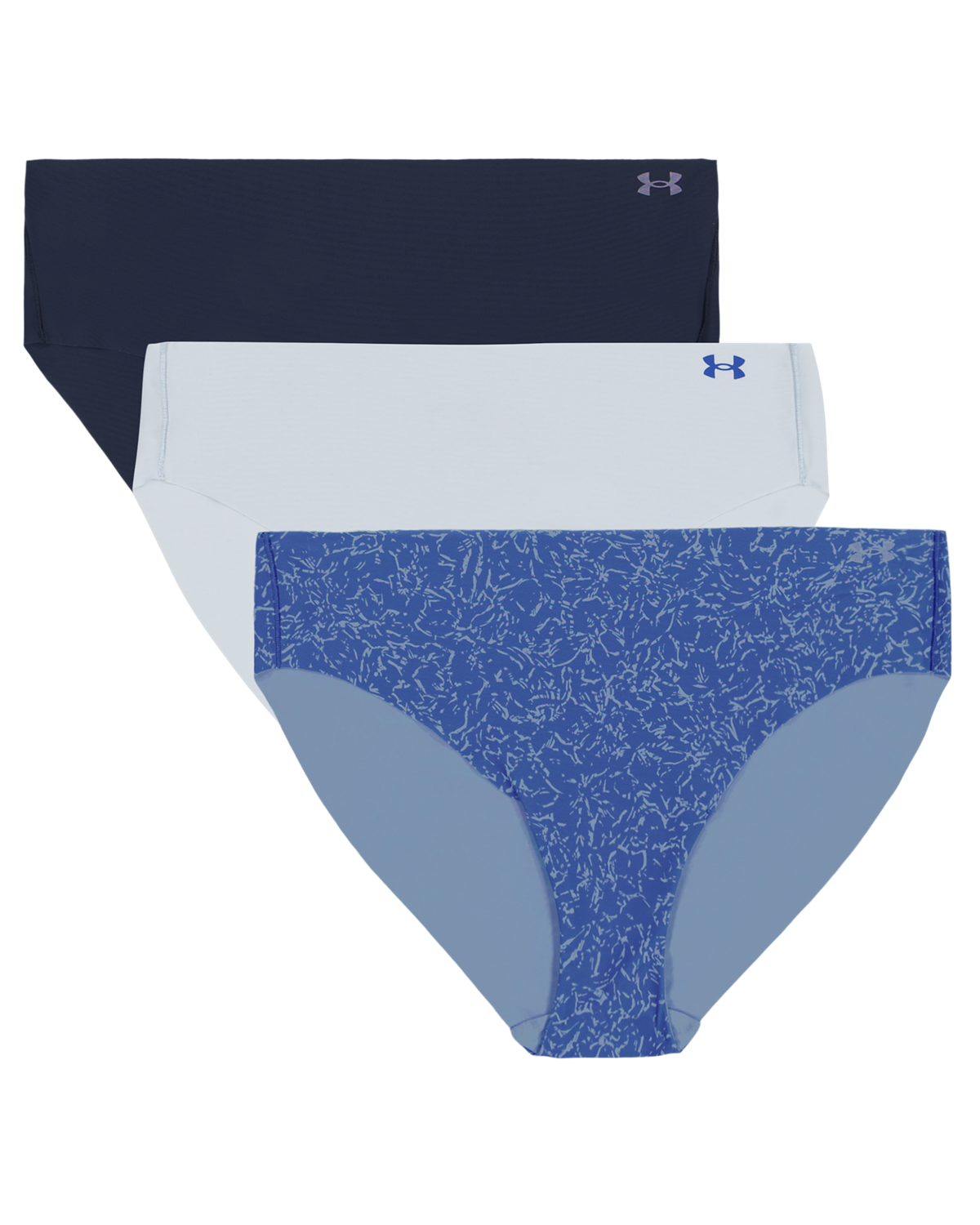 Women's UA Pure Stretch 3-Pack Printed No Show Bikini