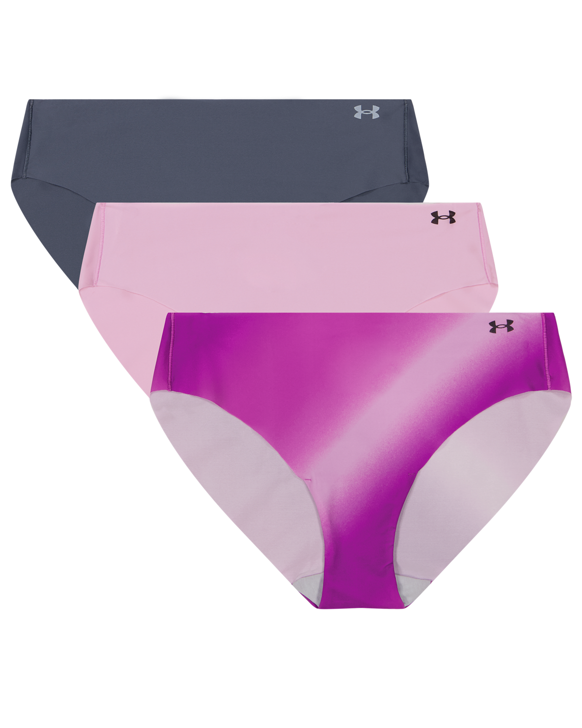 Women's UA Pure Stretch 3-Pack Printed No Show Bikini