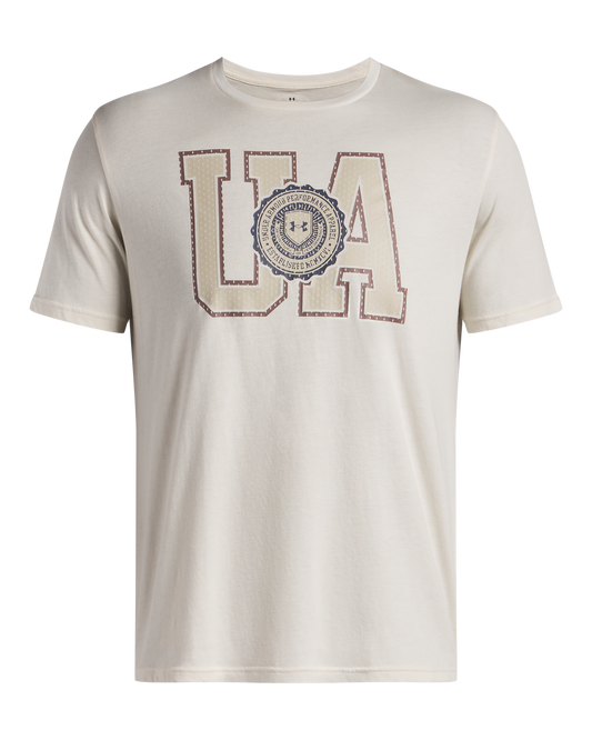 Men's UA College Crest Logo Short Sleeve