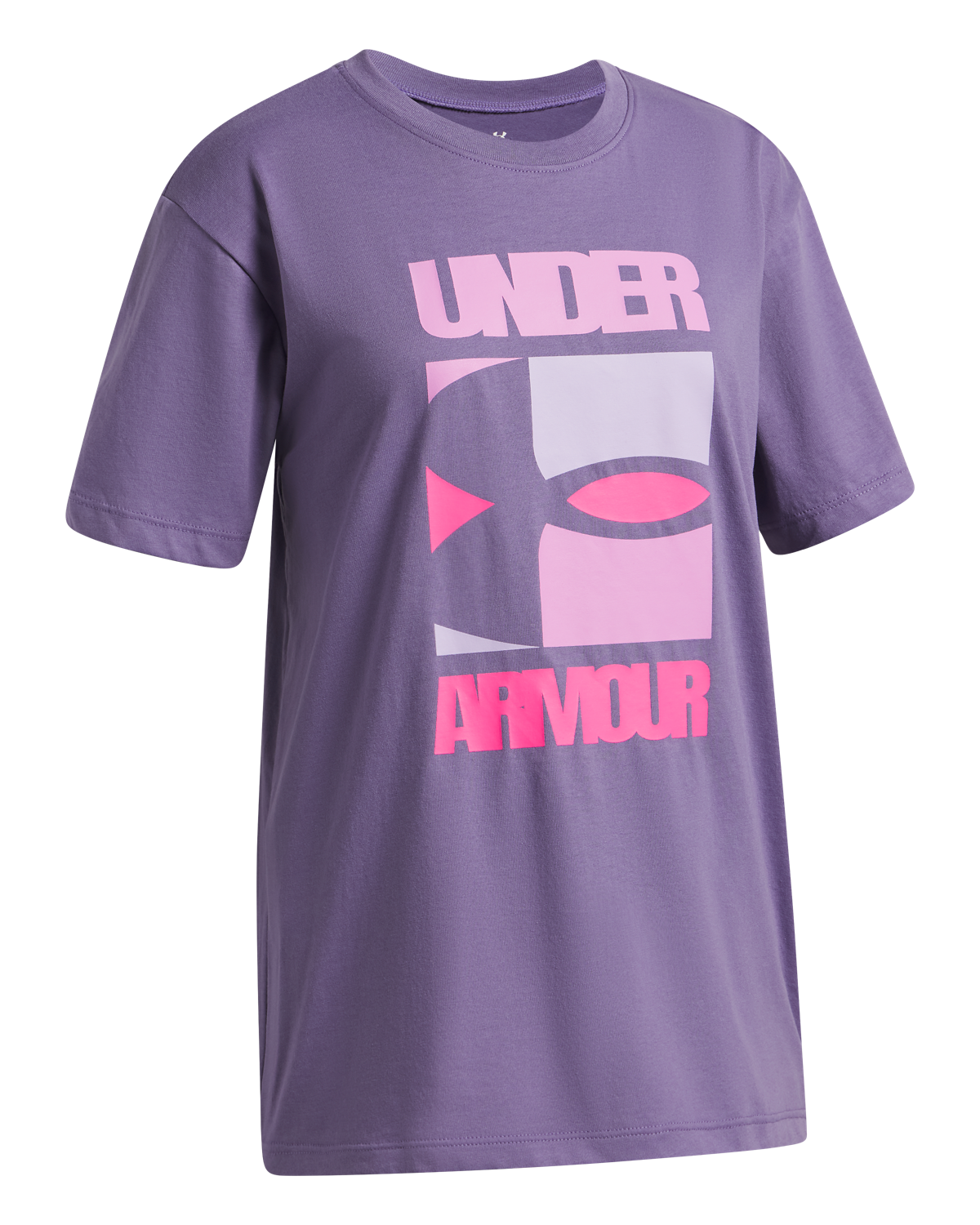 Girls' UA Block Logo Short Sleeve