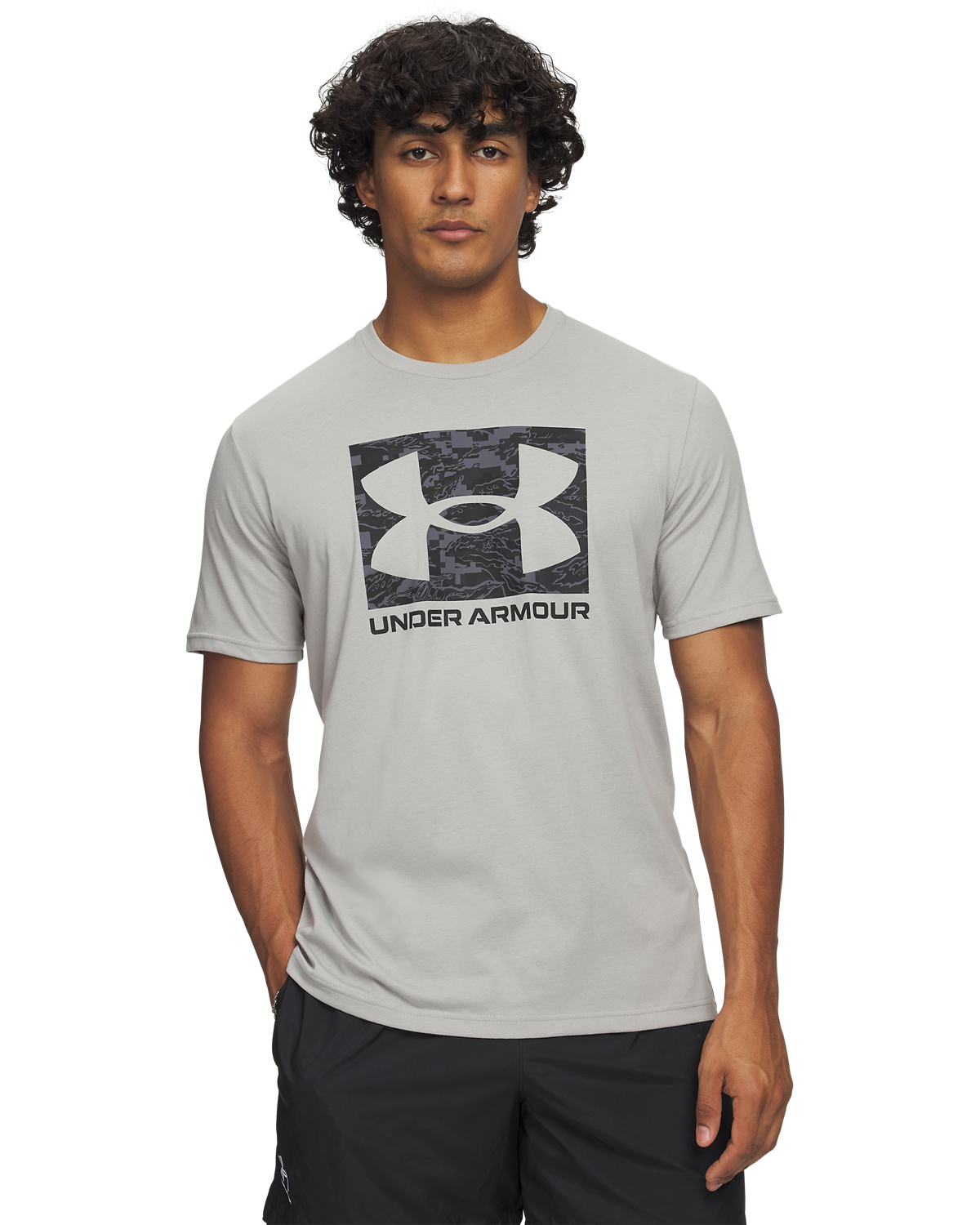 Men's UA ABC Camo Boxed Logo Short Sleeve