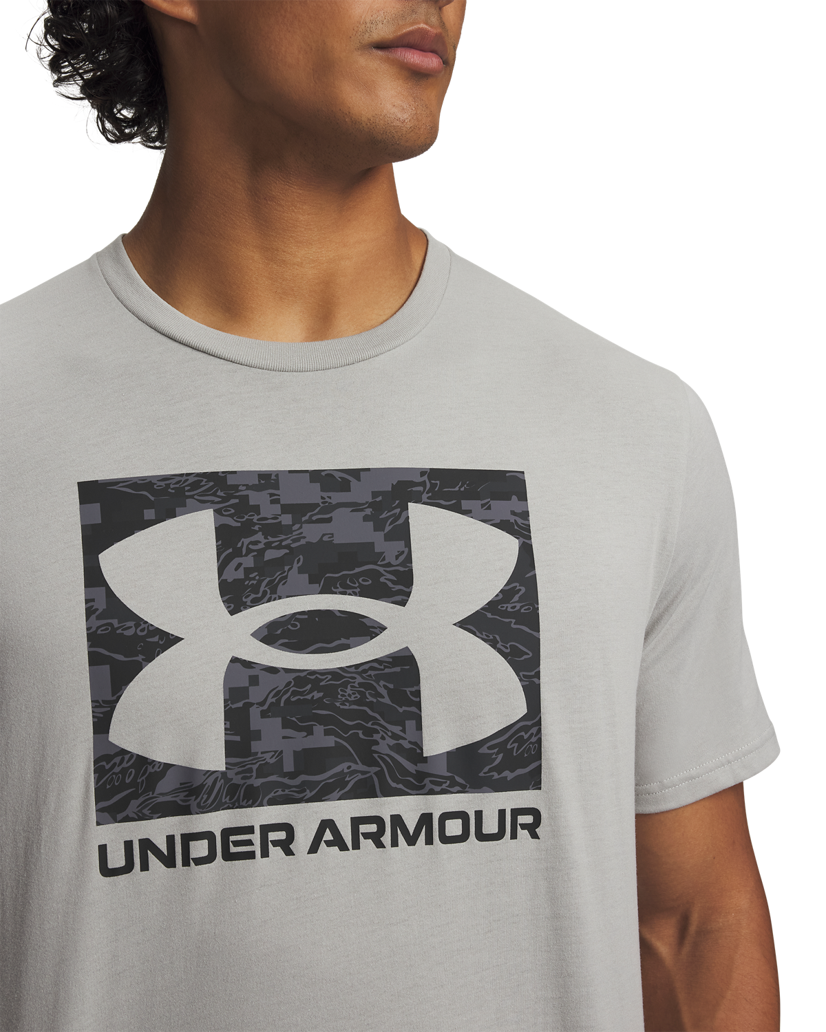 Men's UA ABC Camo Boxed Logo Short Sleeve