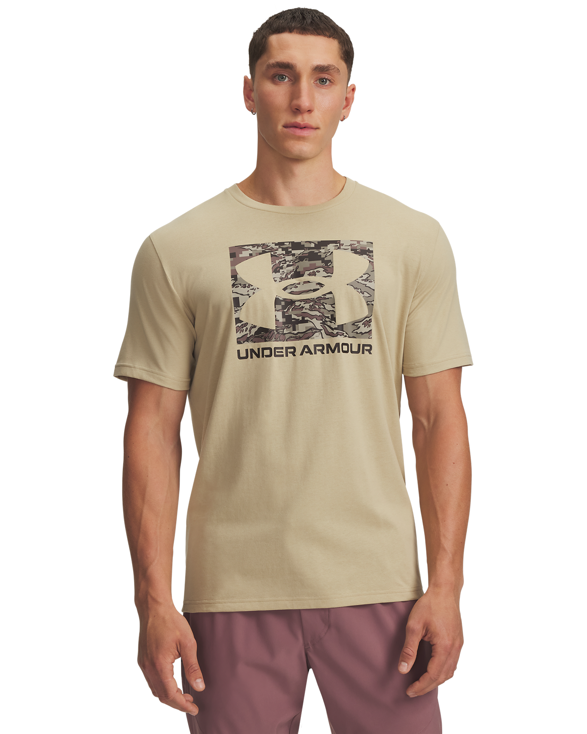 Men's UA ABC Camo Boxed Logo Short Sleeve