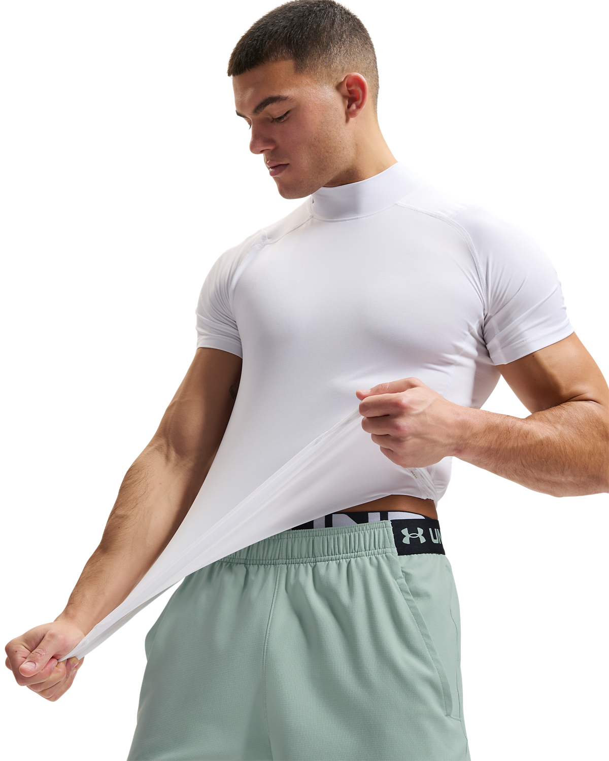 Men's UA HG Armour Comp Mock Short-Sleeve