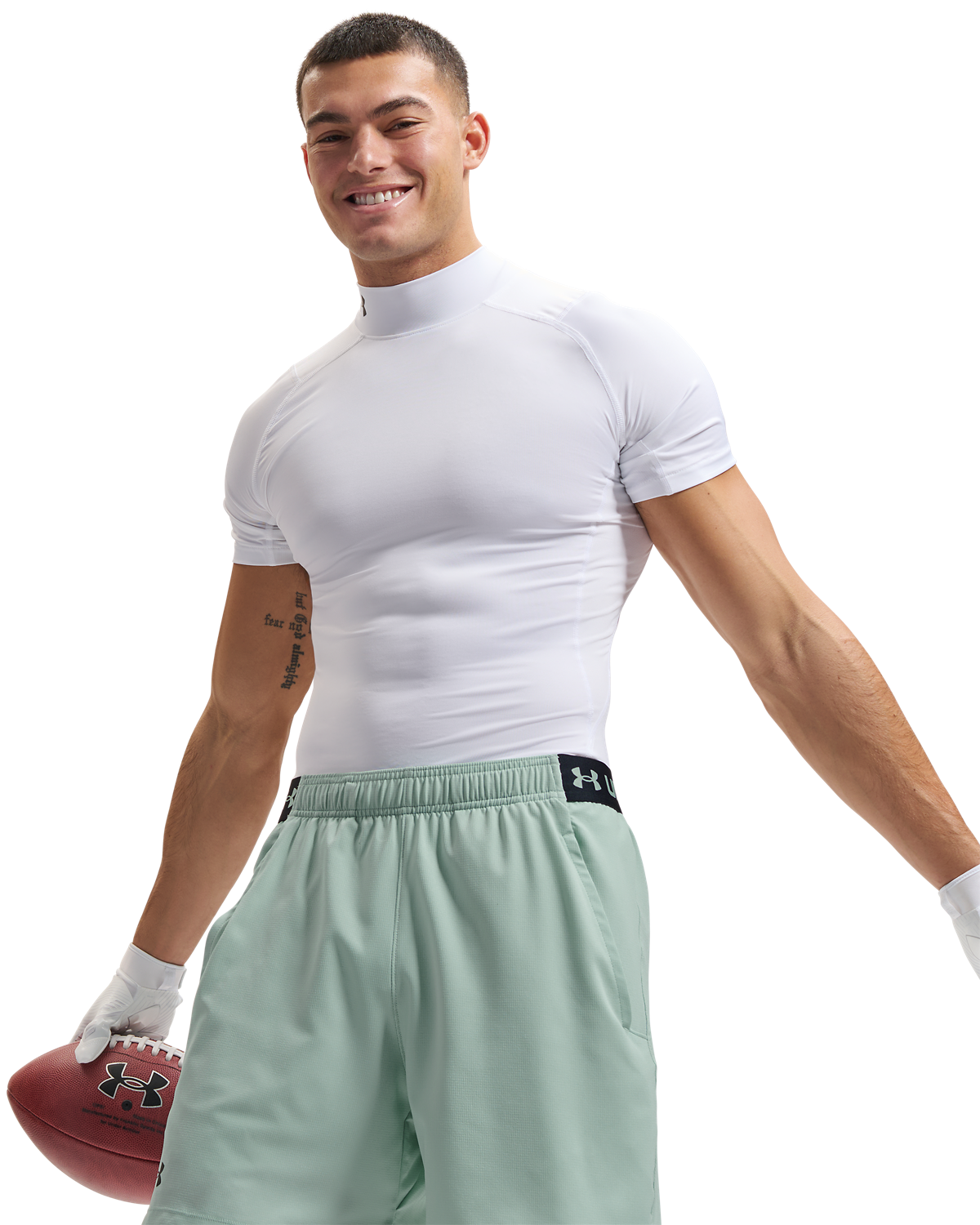 Men's UA HG Armour Comp Mock Short-Sleeve