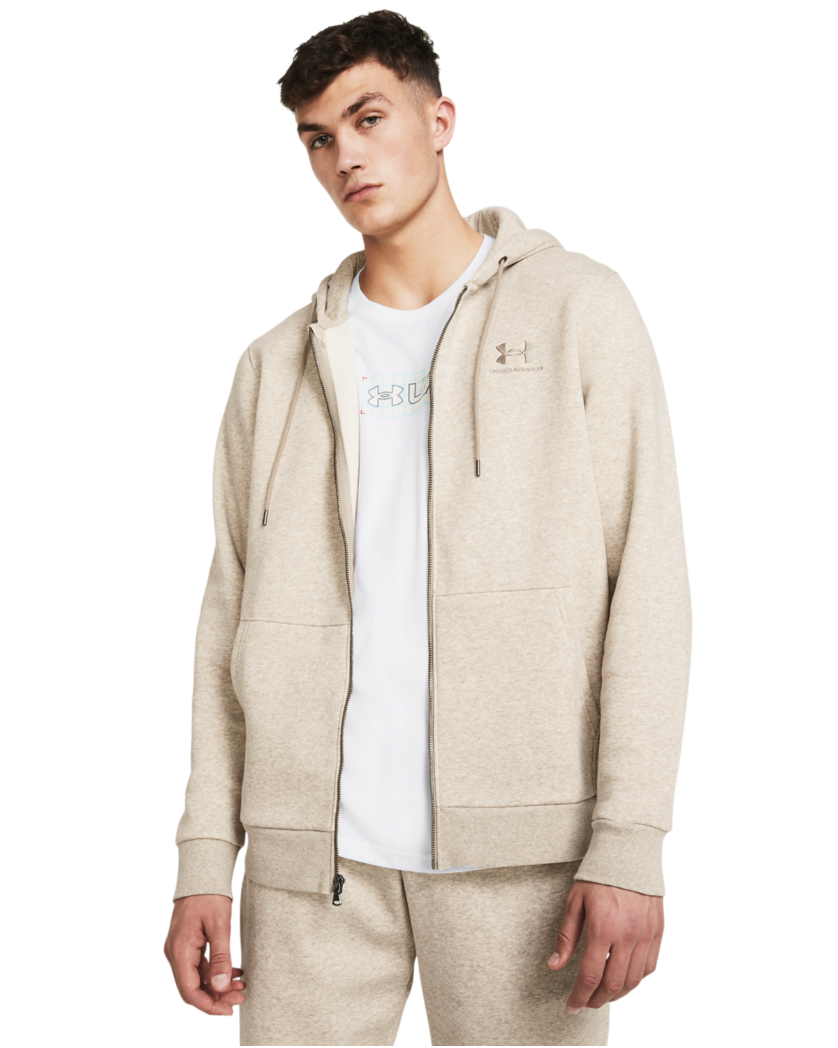 Men's UA Essential Fleece Full-Zip Hoodie