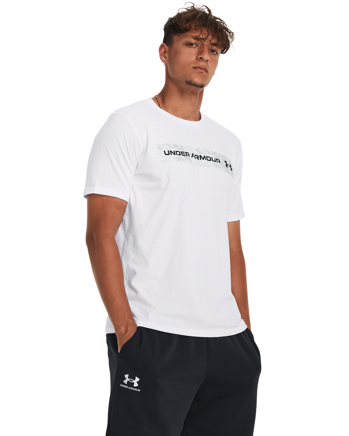 Men's UA Camo Chest Stripe Short Sleeve