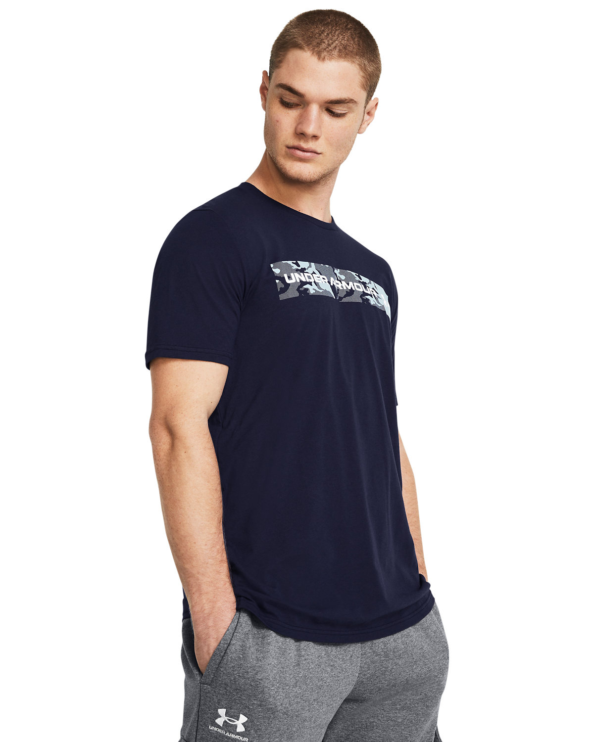 Men's UA Camo Chest Stripe Short Sleeve