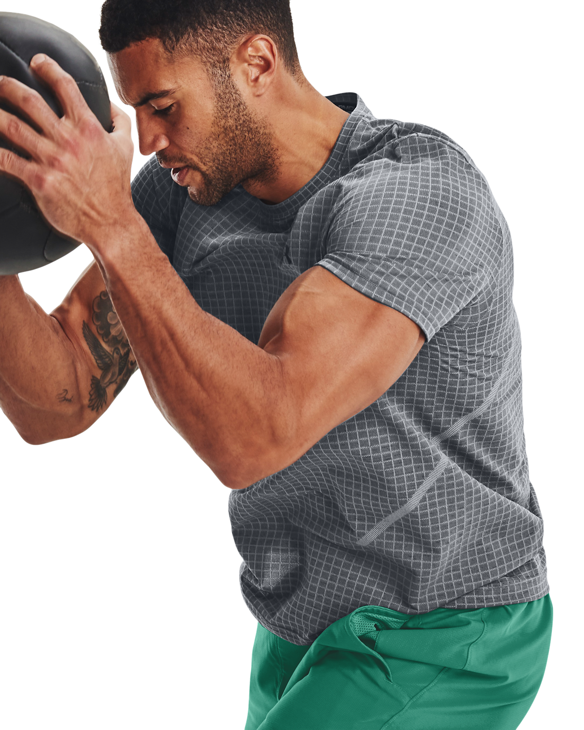 Men's UA Seamless Grid Short Sleeve