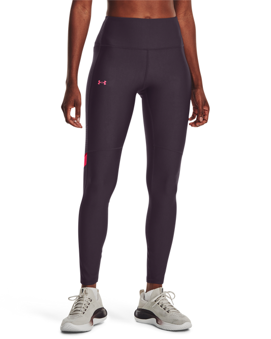 Women's HeatGear® No-Slip Waistband Mesh Panel Leggings