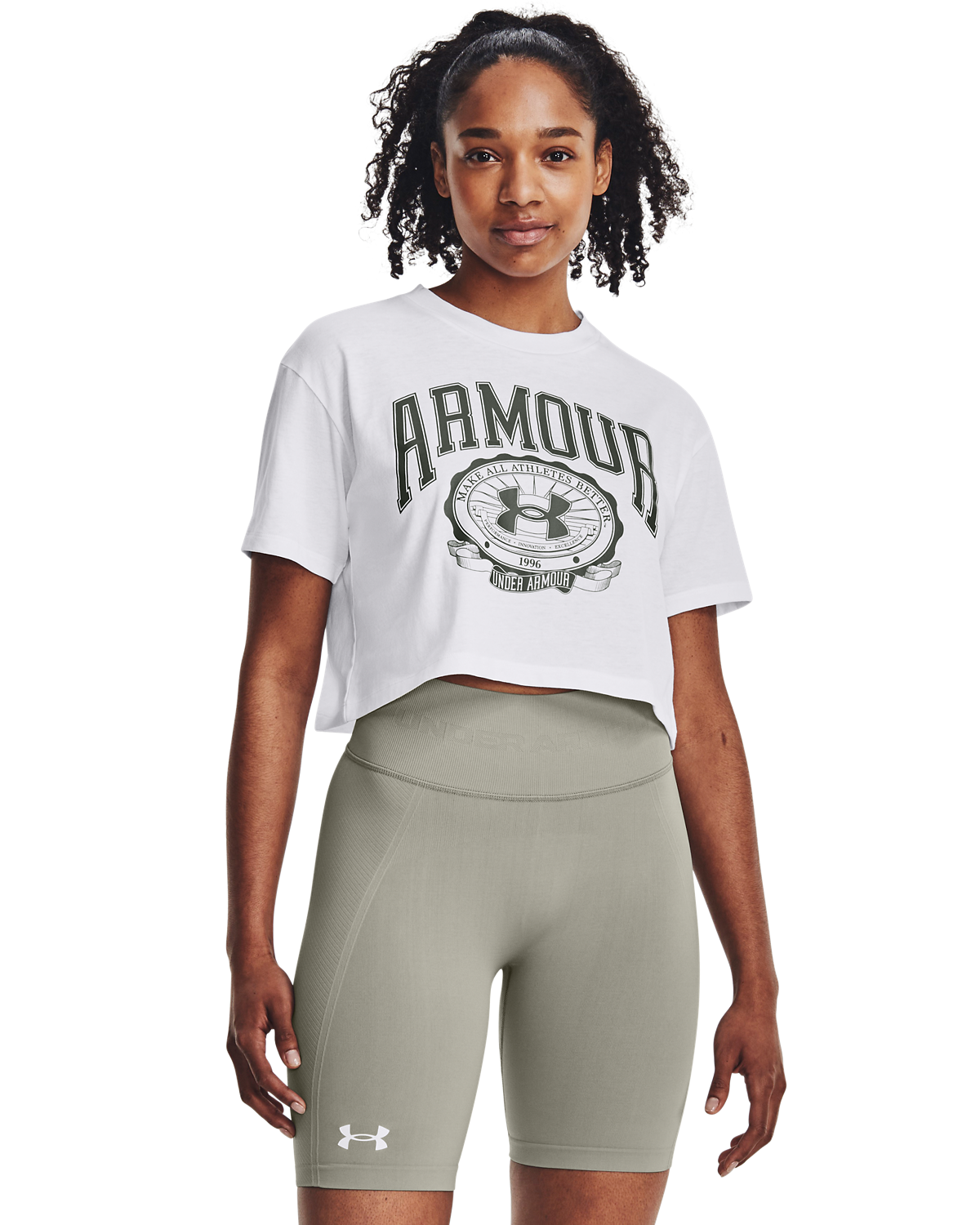 Women's UA Collegiate Crop Short Sleeve