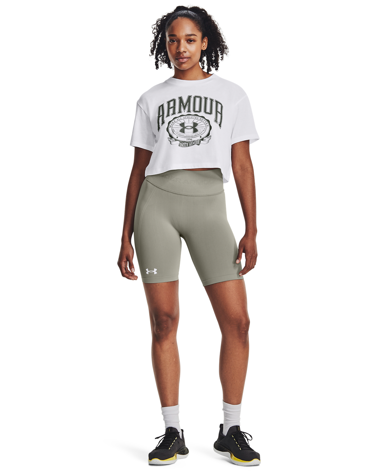 Women's UA Collegiate Crop Short Sleeve
