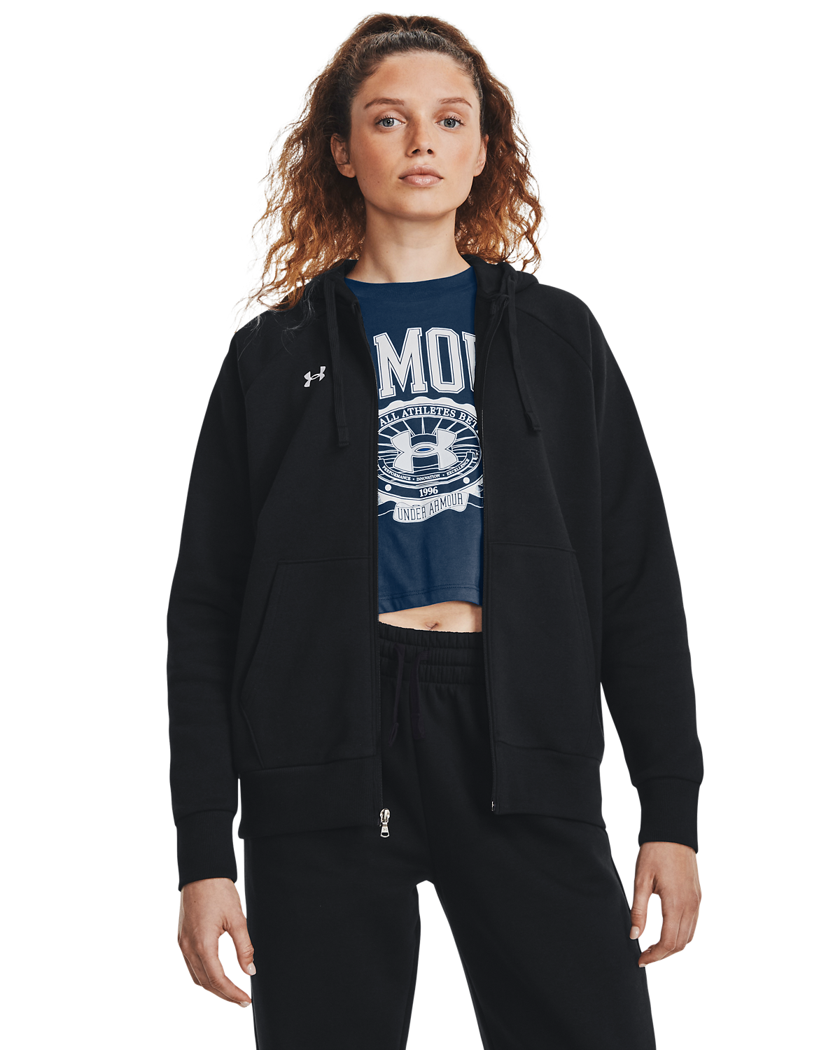 Women's UA Rival Fleece Full-Zip Hoodie