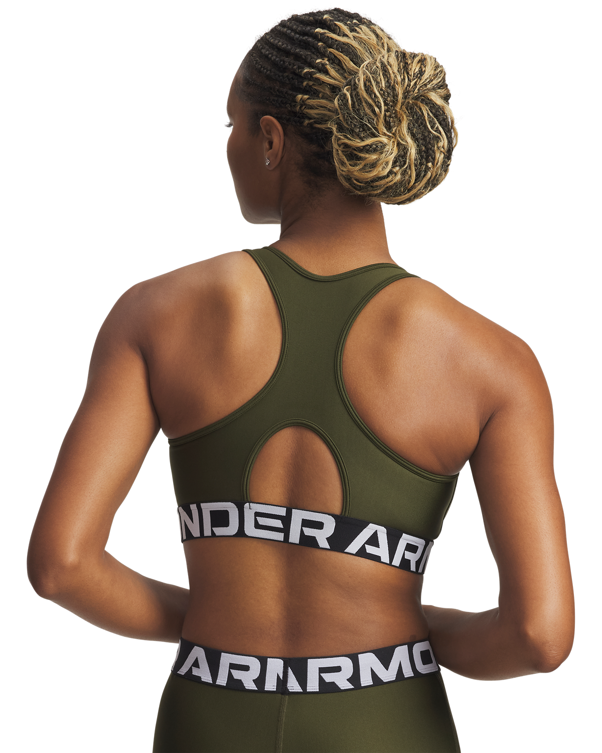 Women's HeatGear® Armour Mid Branded Sports Bra