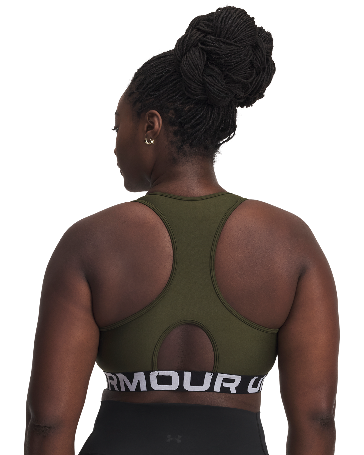 Women's HeatGear® Armour Mid Branded Sports Bra