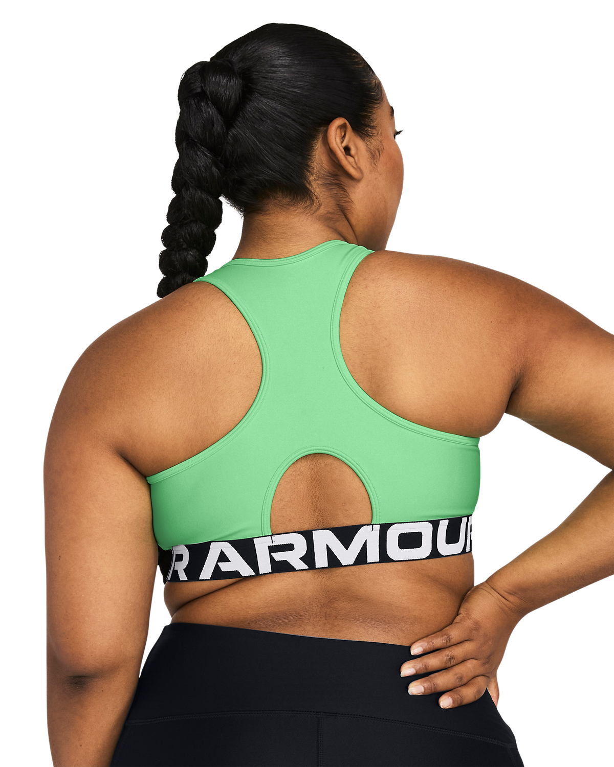 Women's HeatGear® Armour Mid Branded Sports Bra