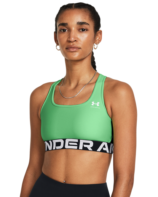 Women's HeatGear® Armour Mid Branded Sports Bra