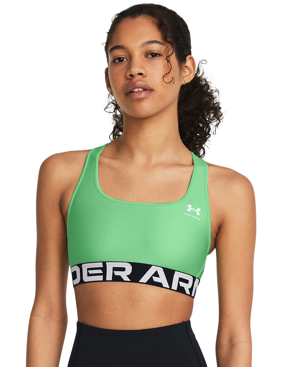 Women's HeatGear® Armour Mid Branded Sports Bra