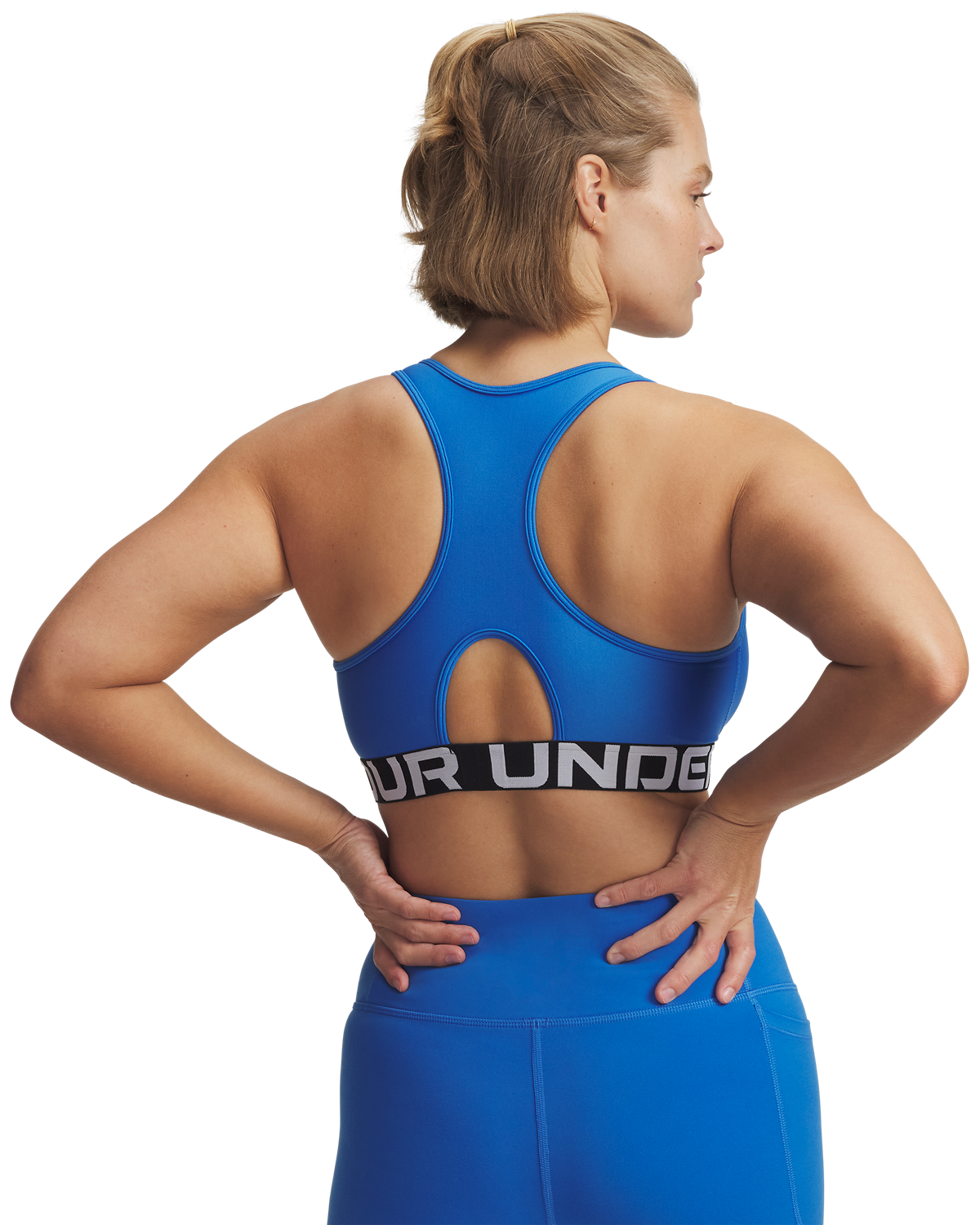 Women's HeatGear® Armour Mid Branded Sports Bra