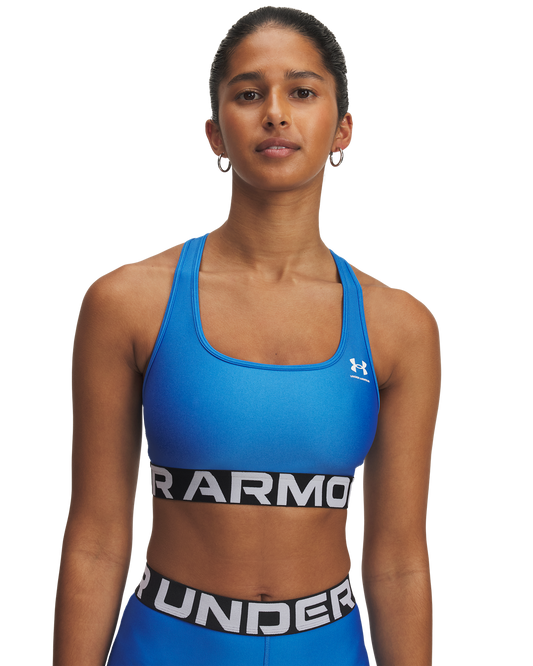 Women's HeatGear® Armour Mid Branded Sports Bra