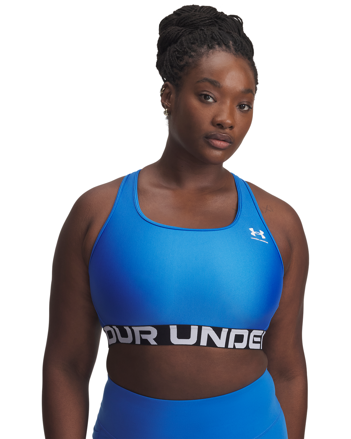 Women's HeatGear® Armour Mid Branded Sports Bra