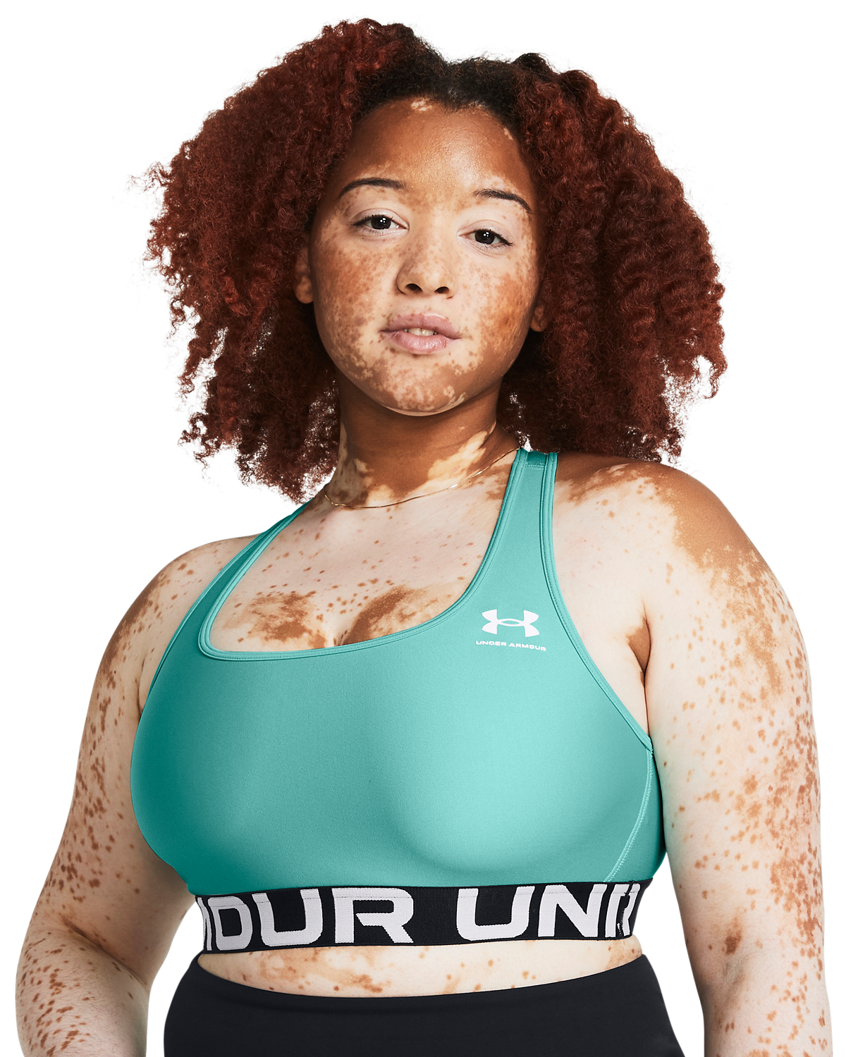 Women's HeatGear® Armour Mid Branded Sports Bra