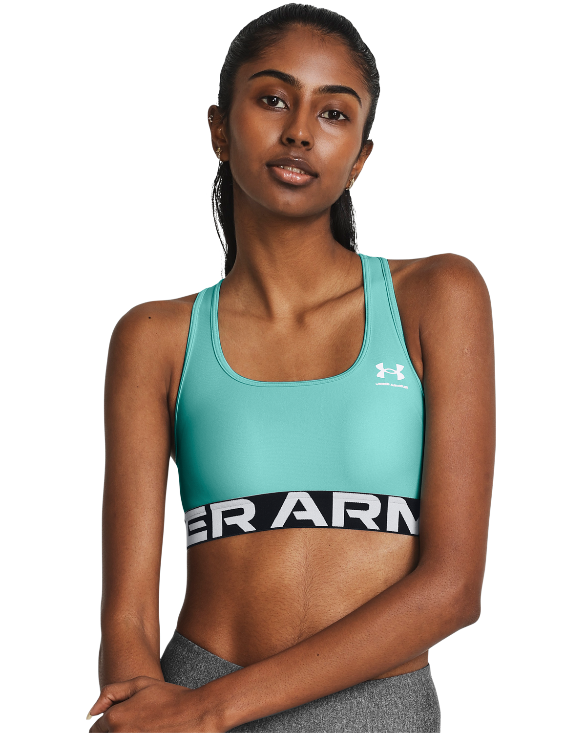 Women's HeatGear® Armour Mid Branded Sports Bra