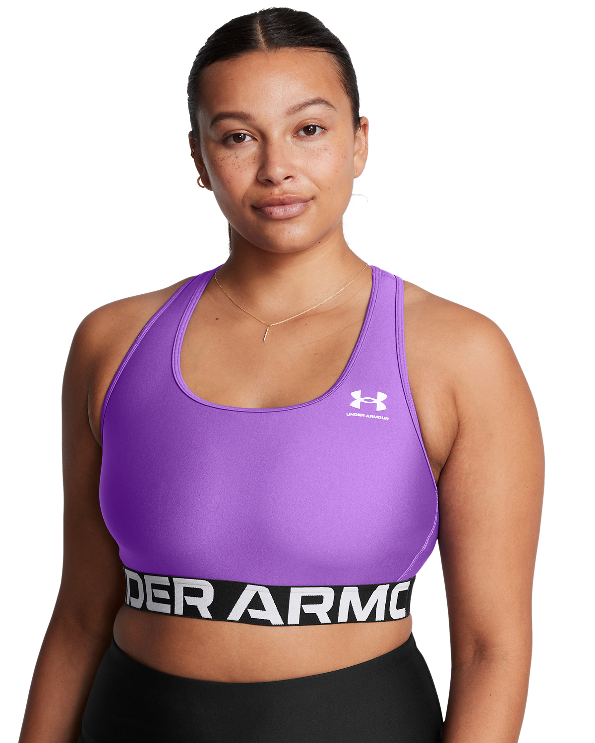 Women's HeatGear® Armour Mid Branded Sports Bra