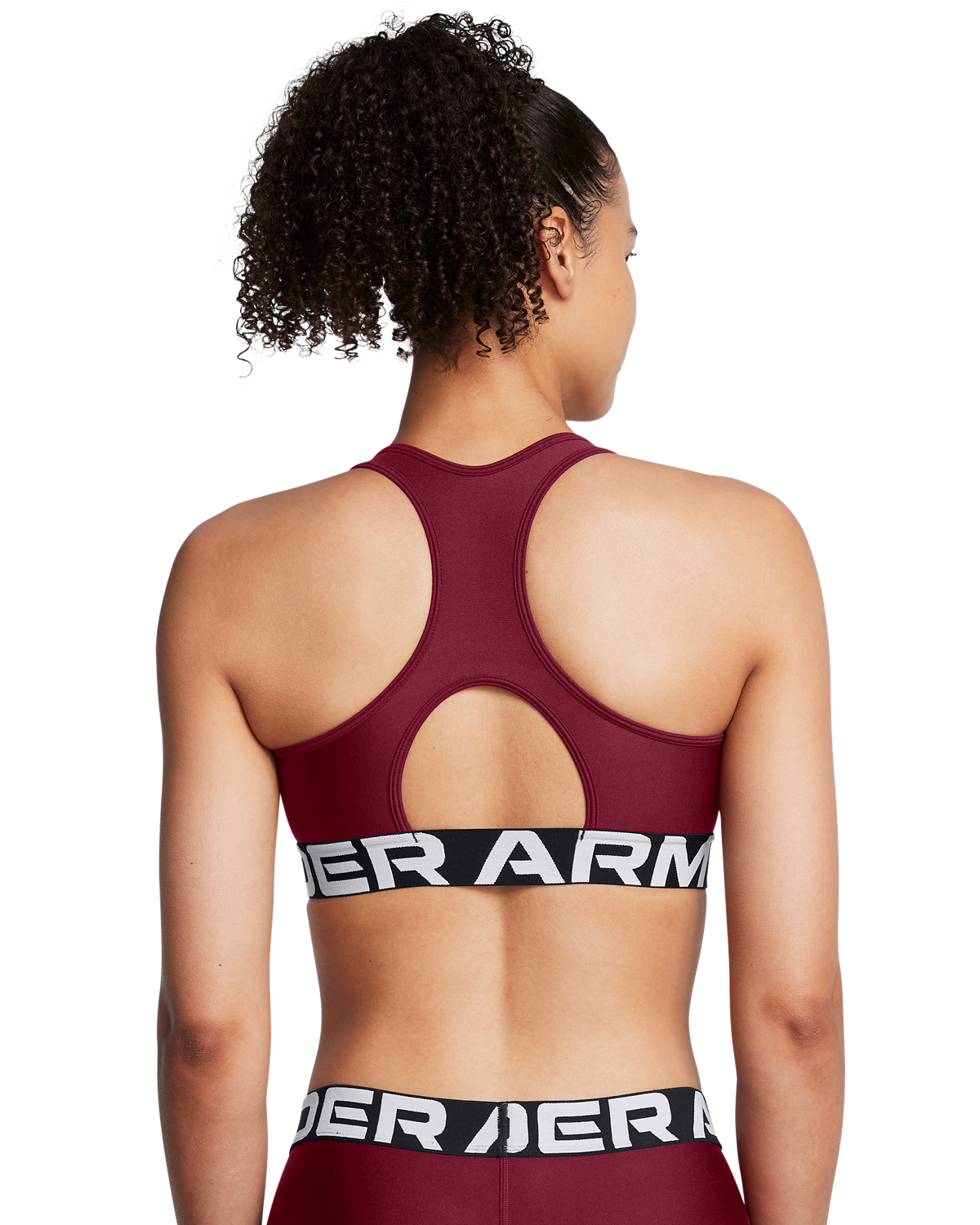 Women's HeatGear® Armour Mid Branded Sports Bra