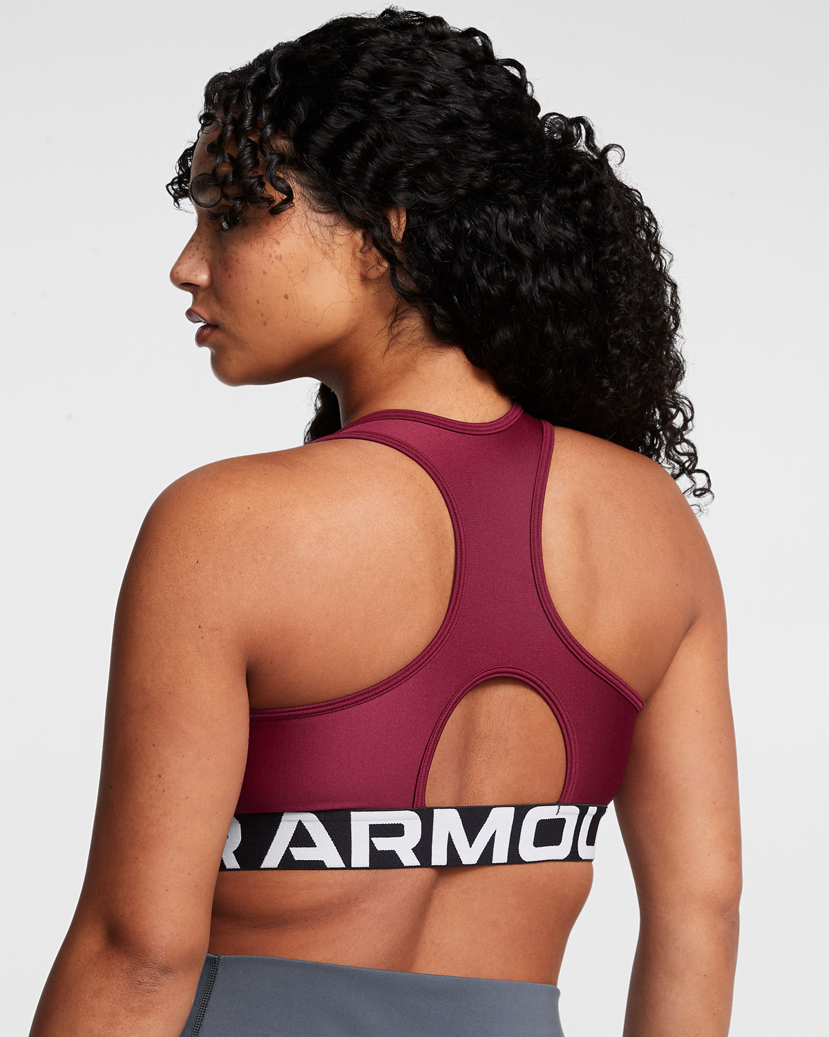 Women's HeatGear® Armour Mid Branded Sports Bra