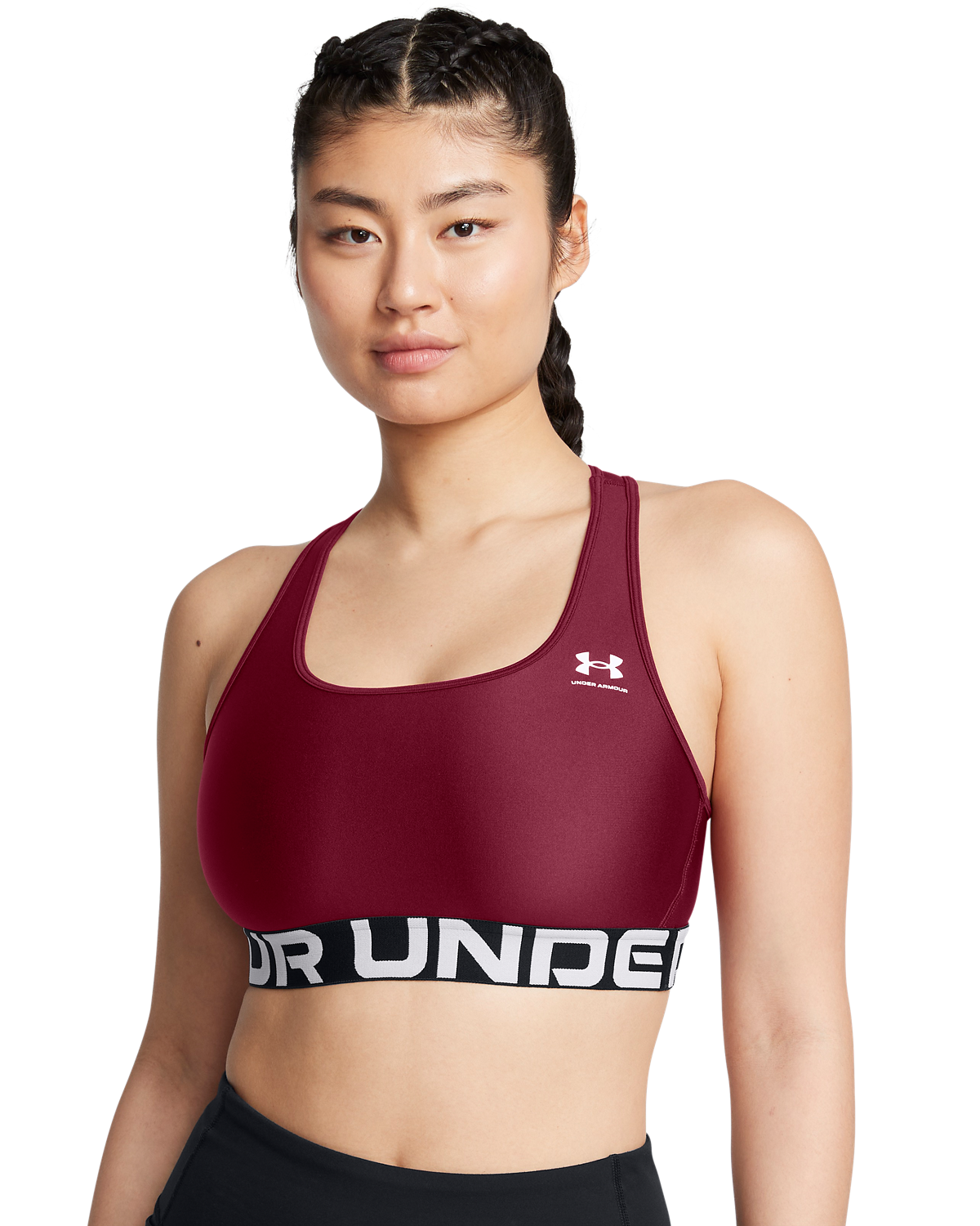 Women's HeatGear® Armour Mid Branded Sports Bra